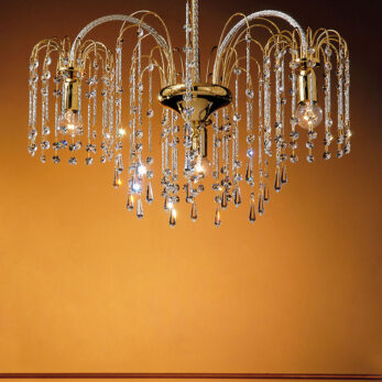 lampadario applique lume royal crystal cristallo oro cromo arredo luce lucilla italy lamp 411 pl3