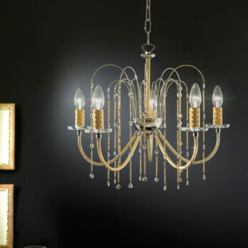 lampadario applique lume royal crystal cristallo oro cromo arredo luce lucilla italy lamp 480 5