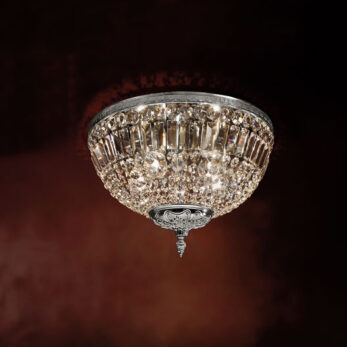 luxury illuminazione cristallo crystal lucilla made italy lampadario applique lampada540 pl45 cromo 1