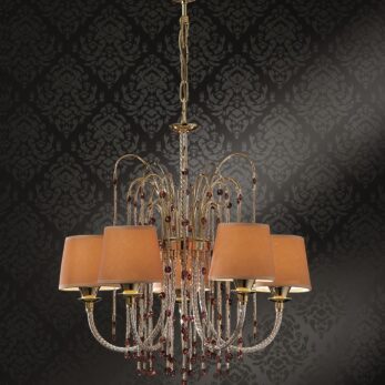 lampadario 5 luci royal crystal arredo luce lucilla shop illuminazione 418 5