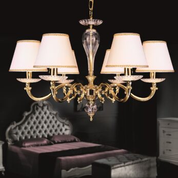 gold light and crystal  illuminazione cristallo crystal lucilla made italy lampadario applique lampada 752 6 p