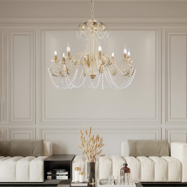 BeLight Damasco chandelier BL77-8-AV-AMB