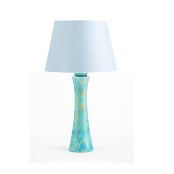 lampada base azzura e paralume azzurro 009